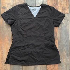 Greys Anatomy Medium Black Scrub Top